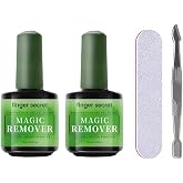 Gel Nail Polish Remover,Professional Gel Polish Remover for Nails,Gel Remover Quick Easy Polish Remover UV/LED Gel Polsih In 2-3 Mins (1set, Gel Remover 2pcs Set)