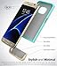 Galaxy S7 Case, Vena [iSlide][Two-Tone] Dock-Friendly Slim Fit Hard Case Cover for Samsung Galaxy S7 (Teal/Champagne Gold)