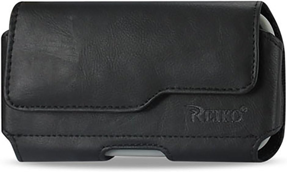 Apple iPhone 5 / 5s /5c Premium Leather Pouch Carrying Case with Belt Clip Belt Loops Holster Fits with Otterbox Commuter/Defender Case on Lifeproof Case on + 1 Silver Stylus Pen