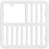 GSW Cast Iron Porcelain Floor Sink Top Grate with Ceramic Surface FS-T3/4, 9-⅜” x 9-⅜” x 1-¼” - Perfect for Restaurant, Bar, 