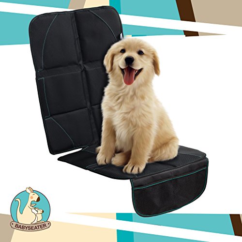 Car Seat Protector with Storage mesh Pockets - Carseat Guardian Cover Perfect for Babies, Infants & Toddlers. Keep Car Clean Organized