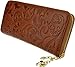 Heshe Womens Leather Long Wallets Card Holder Wallet Money Clips with Zippered