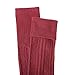 Velice Womens Winter Knit Wool Over the Knee Socks Leg Warmer Thigh High Socks (Wine red)