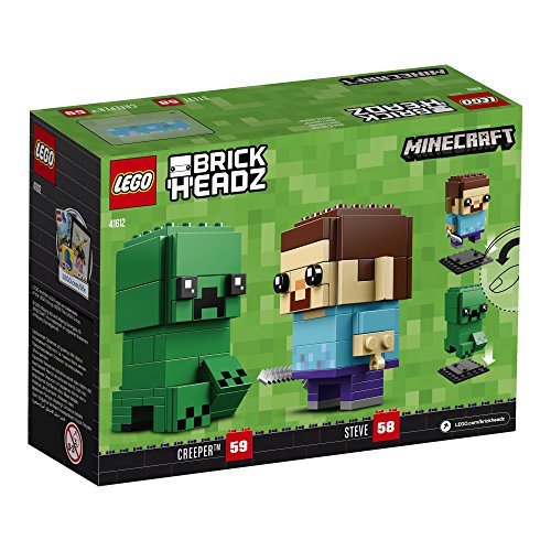 LEGO BrickHeadz Steve & Creeper (41612), Minecraft Figuren – Bild 3