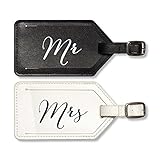 C.R. Gibson True Love 2-Piece Luggage Tag Set, Mrs