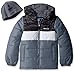 London Fog Boys Pieced Puffer Coat With Hat