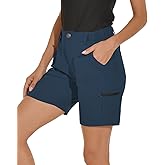 VAYAGER Women's Hiking Cargo Shorts Quick Dry Lightweight Stretch Shorts Golf Fishing Outdoor Casual Shorts