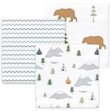 Amazing Baby Cotton Muslin Swaddle Blankets, Set of