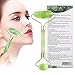 Jade Roller, Gua Sha Tools, Jade Roller for Face, Gua Sha Scrapping Tool -Deluxe Facial Massager for Brighter Skin, Natural Anti Aging Therapy, Eye Roller - Quarts Roller - Skin Rollers, Best SPA Tool