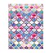 QH 58 x 80 Inch Colourful Mermaid Scale Pattern Super Soft Throw Blanket for Bed Couch Sofa Lightweight Travelling Camping Throw Size for Kids Adults All Season