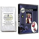 The Original Virtual Santa in The Window Movie on USB. Includes Kringle Bros High Resolution Rear Projection Screen