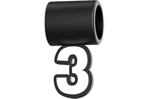 Willtok Premium Number 0-9 Pendant for Baseball Necklace, You Pick 0-9 Pendant for Sports Fan Necklaces, Highly Recommended for Three Colors Braided Rope Tornado Necklace