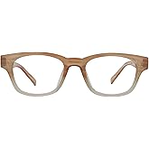 Peepers by PeeperSpecs Women's Hazel Soft Square Blue Light Blocking Reading Glasses