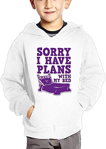 Lijianqing Sorry I Have Plans With My Bed Athletic Unisex Child Pullover Hood Christmas Gift For Boys Girls