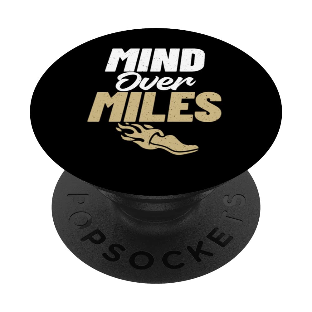 Mind over Miles Marathon Runner PopSockets Swappable PopGrip