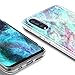 NageBee Case for Samsung Galaxy A50 (2019)/A50S/A30S with Tempered Glass Screen Protector, Ultra Slim Thin Glossy Stylish Protective Bumper Cover Phone Case -Nova