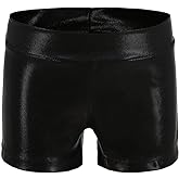 Girls Dance Short Gymnastics Athletic Shorts Sparkle Glitter Tumbling Bottoms