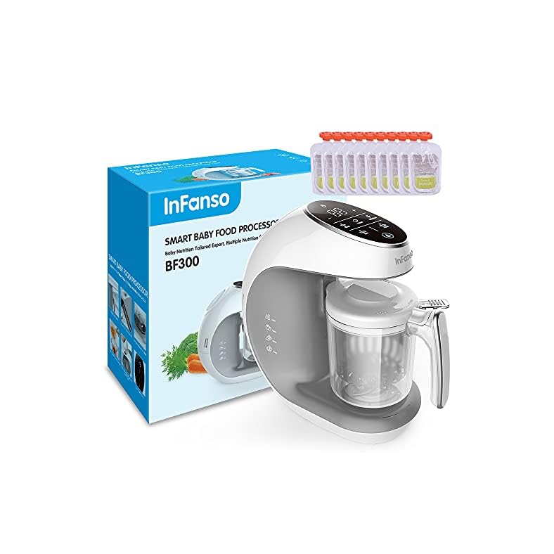 Infanso Baby Food Maker Food Processor BF300 for Infants and Toddlers 7 in 1 Organic Food Making Machine with Steam…
