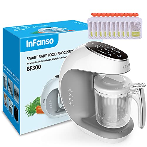 Infanso Baby Food Maker Food Processor BF300 for Infants and Toddlers 7 in 1 Organic Food Making Machine with Steam…