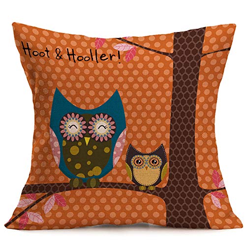 Decoración del hogar TREESTAR Almohada de Lino Simple de Dibujos