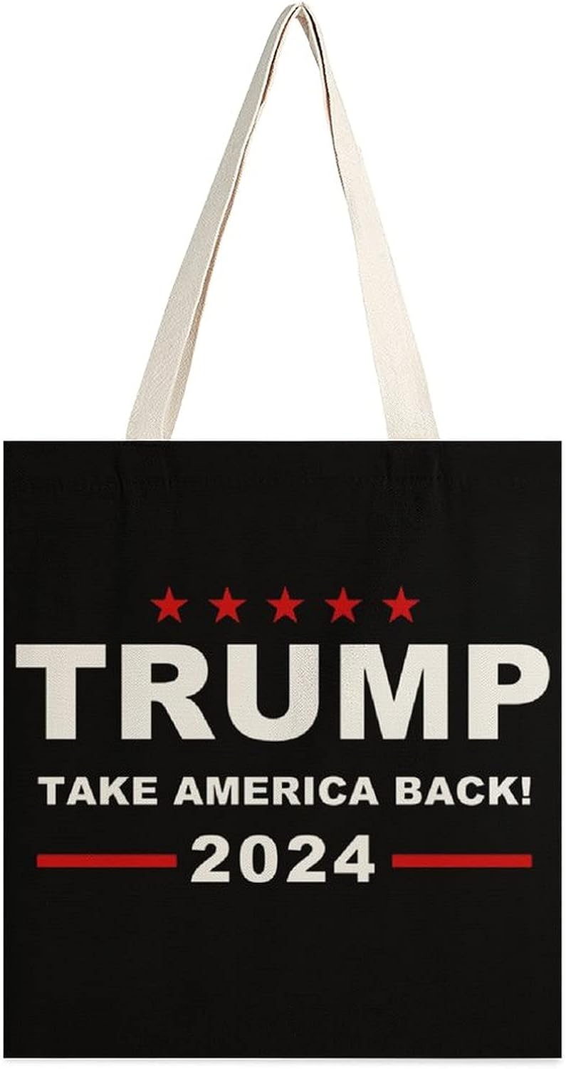 Trump2024TakeAmericaBack! Canvas Tote Bag Lightweight