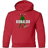 LES TRICOT Portugal Football Air Ronaldo 2022 World Soccer Fan Youth Hooded Sweatshirt