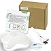 Motion Sensor Night Light Built-in Lithium Battery Powered Rechargeable Wireless LED Clover Style Night Lamp, Wall Light Stick on Anywhere, Safe for Kids.(Warm White)