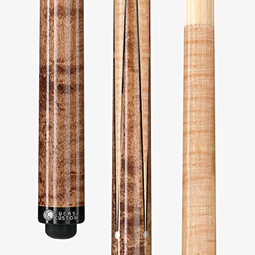 Lucasi Custom Birds-Eye Maple Sneaky Pete Pool Cue with Upgraded Shaft, 19.5-Ounce