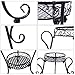 Luonita Plant Stand Indoor/Outdoor 2-Tier Metal Flower Stand Floor Model Potted Plant Display Stand Rack Shelf Rustproof Iron Garden Container Plant Holder Shipping from CA.，NJ. (Black)thumb 4