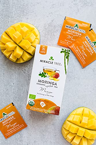 Mircale Tree Tea Miracle Tree - Organic Moringa Superfood Tea, 25 Individually Sealed ...
