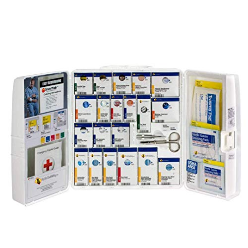 50 Person Large Plastic SmartCompliance Food Service Cabinet OSHA Emergency Kit Trauma Kit First Aid Kits for Restaurants