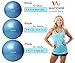 Wacces Professional Exercise, Stability and Yoga Ball for Fitness, Balance & Gym Workouts- Anti Burst - Quick Pump Included (Black, 65 cm)