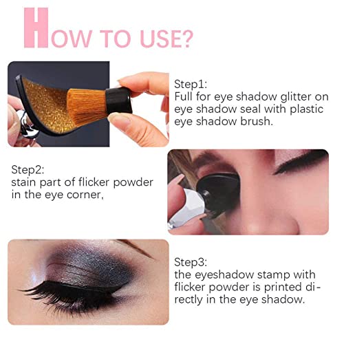 Cut Crease Eyeshadow Makeup Stamp with Eyeshadow Crease Line Kit