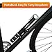 Mini Bicycle Tire Pump - Portable Micro Hand Inflator Pump For Your Bike - Best For Road, Mountain & BMX Bikes - Presta And Schrader Valve Compatible