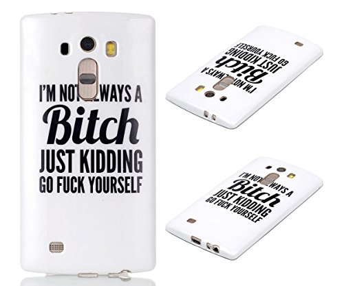G4 Case, LG G4 Case, ArtMine Funny Saying Pink Skin Flexible Bumper Protective Ultra Slim Silicone Rubber Gel Snap-On Back Case Cover for LG G4