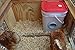 RentACoop Chicken Feeder - 20 Pounds - BPA Free - Food Grade Plastic - Pellets, Crumbles and Grain - (One Feed Port (2-3 Hens))