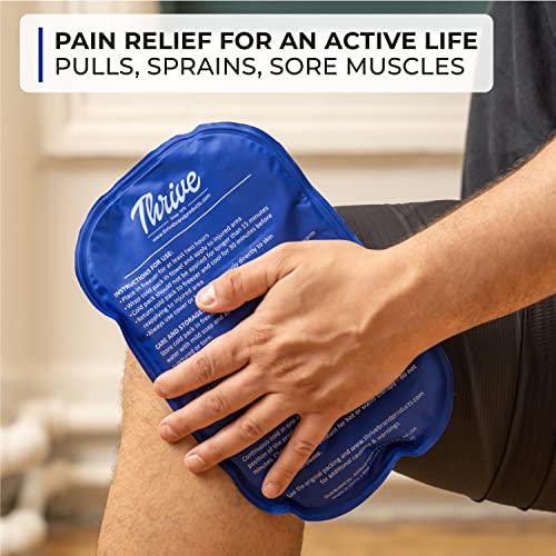 Thrive Reusable Ice Packs for Injuries Pack of 2 Regular Gel Ice