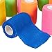 Juvale Self-Adherent Cohesive Vet Wrap - Compression Bandage for Joint Support - No-Slip Adhesive Tape - Multi-Purpose Pet Bandage & Horse Leg Wraps - 3 in x 6 Yd, Pack of 12, 6 Colors