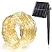 Ankway Solar Lights Outdoor,100 LED 39ft/12m 8 Modes Solar Fairy Lights,IP65 Waterproof & Bendable Lasting Durable Copper Wire,Decorative String Lights for Valentines,Wedding,Party,Patio(Warm White)