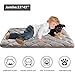 furrybaby Dog Bed Mat Flat Crate Mat with Anti-Slip Bottom Machine Washable Pet Kennel Pad for Dog Sleeping (XL 48x30'', Grey Mat)