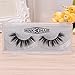 Misright Black Soft 3D Mink False Eyelashes Cross Messy Eye Lashes Extension 1 Pair