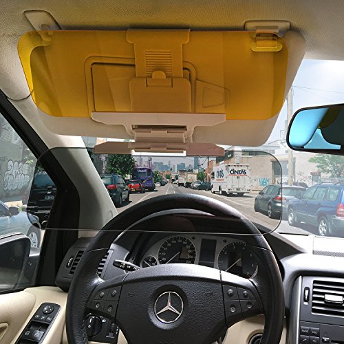 Car Sun Visor Extender, Beinhome Car Anti-Glare Tinted Windshield Extender, Night Anti-Glare Visor for Car