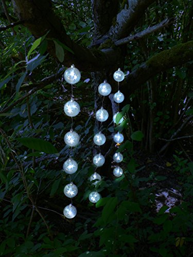 Fortune Products SS-SL6W StarSphere String Light, 6 Orbs, 18 White LEDs