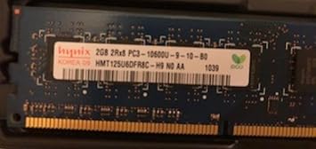 Hynix 2gb 2rx8 Pc3 u 9 10 B0 Hmt125u6dfr8c H9 N0 1039 Amazon Ca Electronics