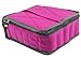 Essential Oils Storage – pureGLO 30 Bottle Essential Oil Carrying Case - Essential Oil Organizer Bag Travel Carrier Holds 5ml, 10ml, 15ml Vials – Holder for Young Living & Doterra Containers (Fuchsia)