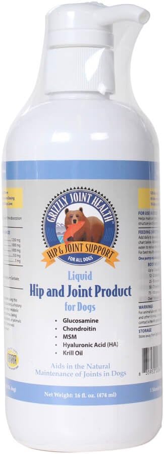 Grizzly Joint Health Liquid Hip and Joint Support (Regular Strength), 16 fl oz