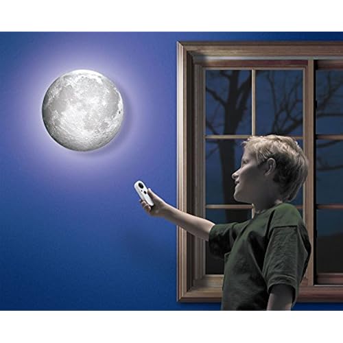 Moon In My Room Remote Control Wall Décor Night Light - Uncle Milton Home & Kitchen, Home Décor