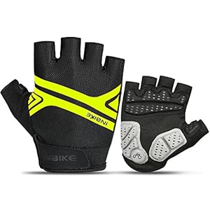 INBIKE Cycling Gloves for Men Women 5MM Padded Reflective Breathable Touch Screen Bicycle Riding Mountain Bike Gloves…