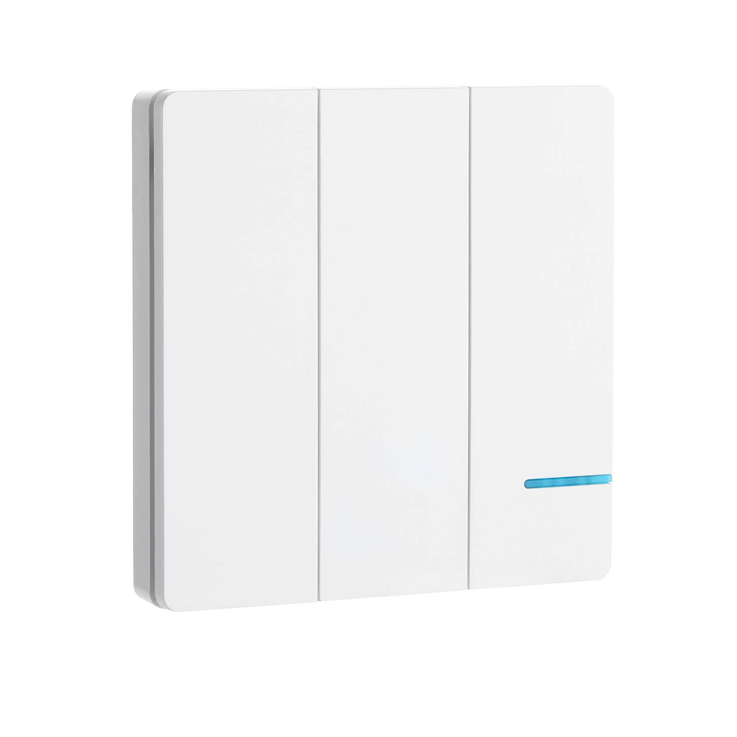 Mengshen Wireless Light Switch, Easy to Install, 3 Way Switch Panel