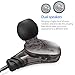 1byone Professional Stereo Sport Earphones with Dual Drivers, In-line Microphone Control, Noise-isolating Headphone Earbuds, Transparent Black